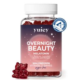 yuicy® Overnight Beauty – Melatonin Gummibärchen für besseren Schlaf & Entspannung