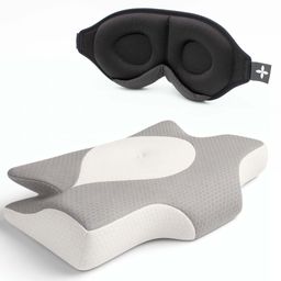 SHAPEVITAL Schlafpaket Erholt Aufwachen | ergonomisches Set | 3D-Abdunkelung & Memory-Schaum
