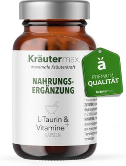Kräutermax L-Taurin 210 mg plus OPC und Vitamin C Kapseln