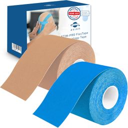 axion® Kinesiotape beige - blau - Medizinprodukt - Kinesiologie Tape