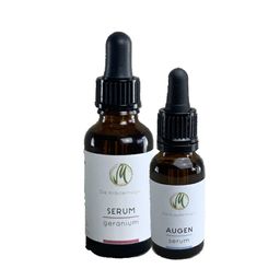 Die Kräutermagie - Sparset Gesichtsserum Geranium + Augenserum