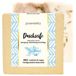 puremetics - Duschseife "Hafermilch Tonka"