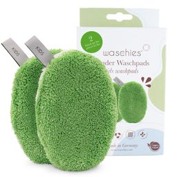 waschies supersofte Waschpads für Babys & Kinder Grün 2er Set