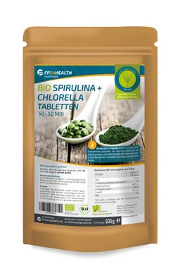FP24 Health Bio Spirulina + Chlorella Tabletten 500mg