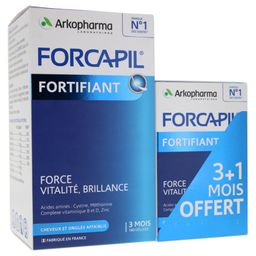 Arkopharma Forcapil Haare und Nägel Pack von 180 Kapseln + 60 Kapseln Geschenkt