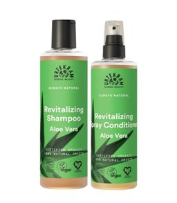Urtekram Haar Shampoo und Conditioner Set Aloe Vera für trockenes Haar