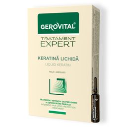 Gerovital Intensiv-Keratin-Fiole, Behandlung für geschädigtes Haar, 10 x 10 ml