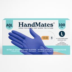 HandMates | Nitril Schutzhandschuhe Gr. L | puderfrei, latexfrei & unsteril