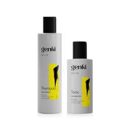 Genki Haircare Hair Growth Shampoo und Tonic Routine Set mit 5-ALA Set Fördert das Haarwachstum