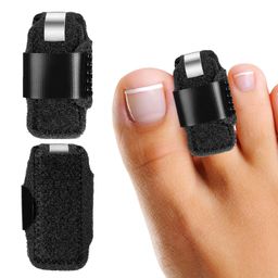 Zehenschiene verstellbar mit Aluminiumstütze, atmungsaktiv & rutschfest, für Alltag & Schuhe