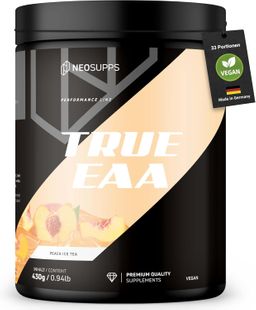 Neosupps EAA Pulver Peach Ice Tea, hochdosiert 10.300mg EAAs pro Portion