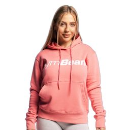 GymBeam Hoodie Damen Regular Fit mit Kapuze, Langarm und Kängurutasche Rose