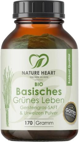 Nature Heart BIO Basisches Grünes Leben - Gerstengrassaft Pulver