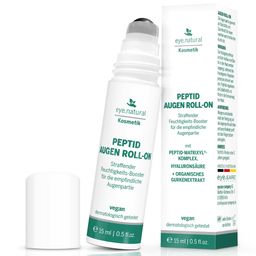 eye.natural Peptid Augen Roll-On gegen Falten, Augenringe und Tränensäcke mit kühlendem Effekt