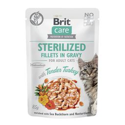 Brit Care Cat - Fillets in Gravy with Tender Turkey - Sterilized