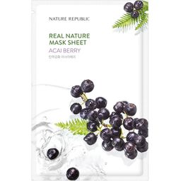 NATURE REPUBLIC Real Nature Acai Berry Sheet Mask – Belebende Tuchmaske mit Acai-Beere
