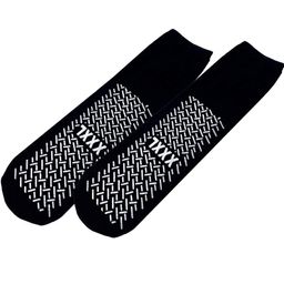 Anti-Rutsch-Socken, schwarz, Größe 47-48 3Xl beidseitig beschichtet für Diabetiker