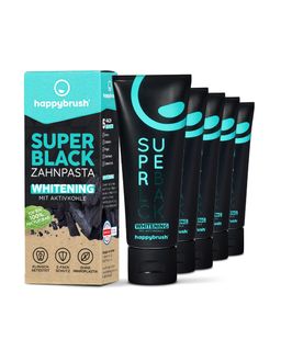 happybrush Zahnpasta SuperBlack
