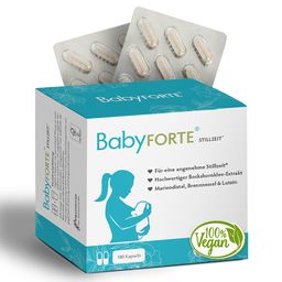 BabyFORTE Stillzeit Vitamine | vegan | Bockshornklee, Lutein & Eisen | ohne Fenchel