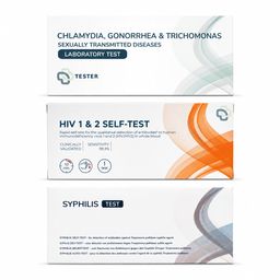 Chlamydien-, Gonorrhoe-, Trichomonaden-, HIV- & Syphilis-Test (Mann) - Urintest - The Tester