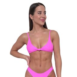 Bikini-Oberteil Damen CURACAO mit Knotendetail Pink