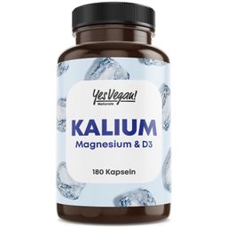 Yes Vegan® Kalium Magnesium D3 hochdosiert Electrolytes mit Vitamin D - Kapseln