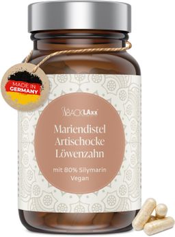 BACKLAXX ® Mariendistel mit Artischockenextrakt & Löwenzahnwurzel