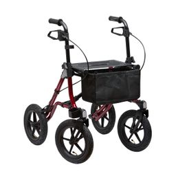 Dietz Taima XC Air Rollator rot, 12" Luftbereifung, 9,1 kg