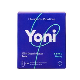 Yoni ∙ Damenbinden maxi ∙ Bio Binden mit Flügeln ∙ für starke Blutung ∙ 100 % Bio-Baumwolle