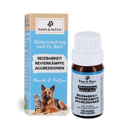 PAWS&PATCH Blütenmischung nach Dr. Bach REIZBARKEIT REVIERKÄMPFE AGGRESSIONEN für Hunde und Katzen