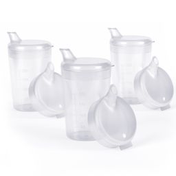 Horn Medical 3er Pack Schnabelbecher transparent für Erwachsene
