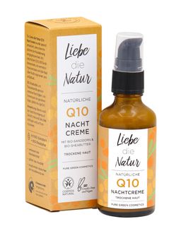 Liebe die Natur - natürliche Nachtcreme Q10