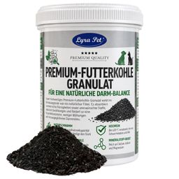 Lyra Pet® Premium-Futterkohle Pflanzenkohle Granulat für Hunde und Katzen