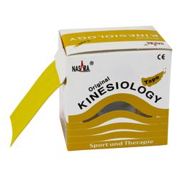 NASARA® Kinesiology-Tape classic 5 cm x 5 m Rolle Gelb