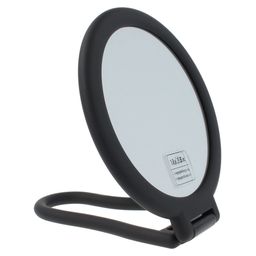 Essential Kosmetikspiegel Schwarz, Modernes Rubber Finish & 3-fache Vergrößerung