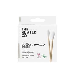 The Humble Co. Wattestäbchen aus Bambus, Weiß