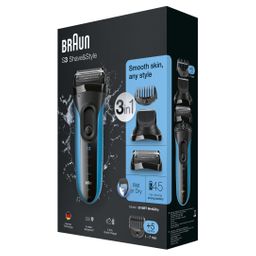 Braun RASIERER SERIES 3 SHAVE&STYLE (3010BT         BL/SW)