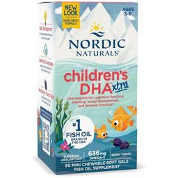 Nordic Naturals Kinder DHA Xtra Fischöl 636 mg mit Beerengeschmack