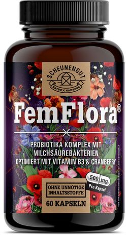 Scheunengut® FemFlora® | Intimflora Komplex mit 7 Milchsäurebakterien | auch für den Akutfall