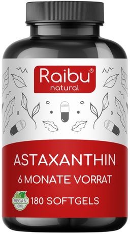 Astaxanthin Hochdosiert Kapseln - 8 mg pro Softgel - RAIBU