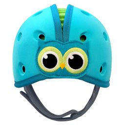 reer SafeHeadBaby Babyhelm Eule, Kopfschutz, Blau