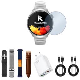 Knauermann PRO 4 (2026) Smartwatch mit Anruf & SOS Funktion