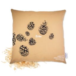AllgäuQuelle Bio Zirbenkissen mit 100% Bio-Zirbenspäne. Duftkissen, Zirbenholzkissen