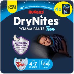 Huggies DryNites Windeln Windelhosen 4-7 J. (17-30kg) Jumbo Monatspack