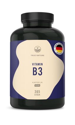 TRUE NATURE® Vitamin B3 Kapseln - Vegan & Made in Germany