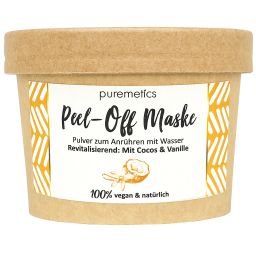 puremetics - Peel-Off Maske "Revitalisierend - Mit Cocos & Vanille"