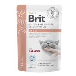 Brit Veterinary Diet - Cat Pouch - Fillets in Gravy - Renal