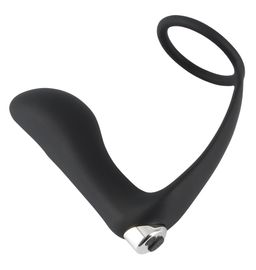 Black Velvets - Vibroplug mit Penisring - P-Punkt & Erektionskick