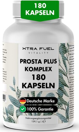XTRA FUEL Prostata Kapseln - Prosta Plus Komplex mit Sägepalme, Kürbiskern & Brennnessel
