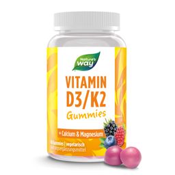 Vitamin D3/K2 Gummibärchen für Erwachsene & Kinder I 25 µg Vitamin D3 I 25 µg Vitamin K2 I Wild B...